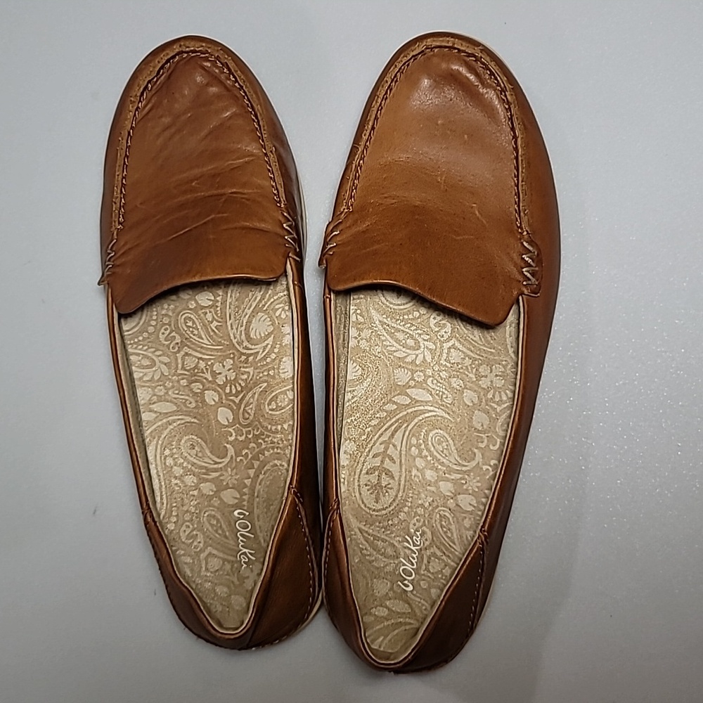 Olukai Kiele light brown shoes size US 9 EU 39 - Picture 5 of 15